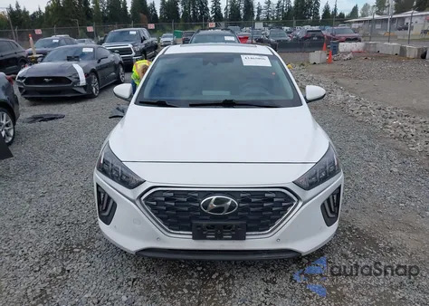 2020 Hyundai Ioniq Hybrid Limited из США, поврежденный, VIN KMHC05LCXLU202966